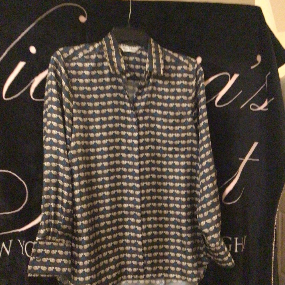 Silk pajama top